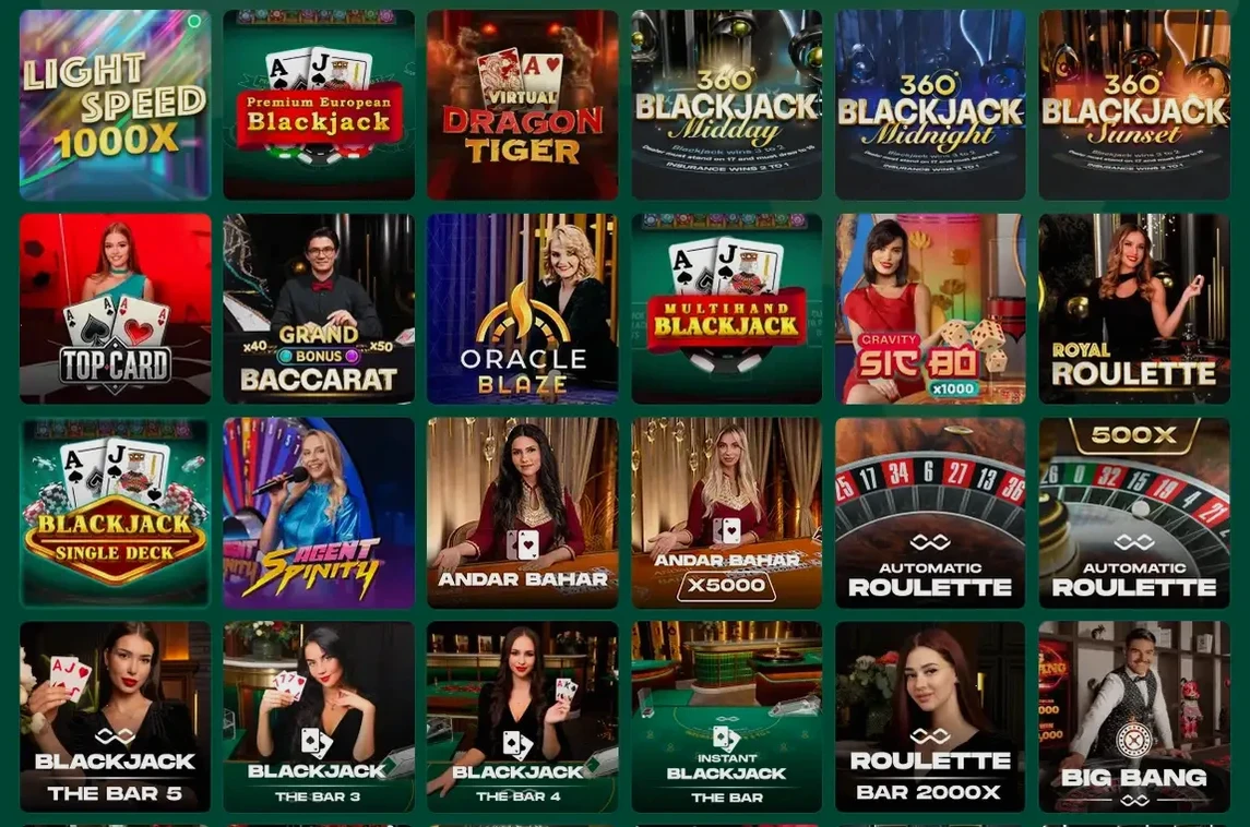 Only Spins Casino Spielauswahl